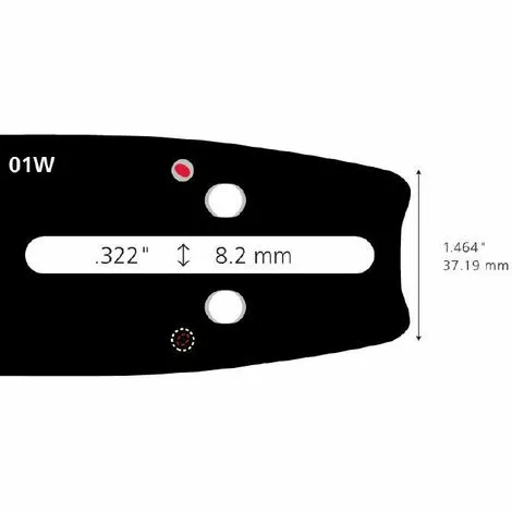 1301WK256SP - GUIDE DE TRONCONNEUSE CARLTON 33cm 325 1,5mm 4 1301WK256SP - GUIDE DE TRONCONNEUSE CARLTON 33cm 325 1,5mm – Image 2