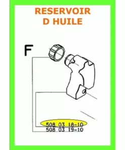 508031820 - Réservoir D'huile Pour Tronconneuse Electrique Husqvarna