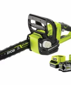 Tronçonneuse Brushless RYOBI 18V OnePlus Moteur - 1 Batterie 5.0 Ah - 1 Chargeur RCS18X3050F