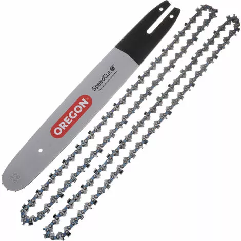JARDIAFFAIRES Combo Oregon Guide 40cm 160TXLBA074 + 2 Chaines 95TXL062E 3 JARDIAFFAIRES Combo Oregon Guide 40cm 160TXLBA074 + 2 Chaines 95TXL062E