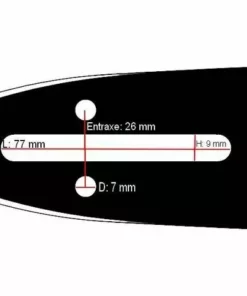 CARLTON Guide Chaine Tronçonneuse Ryobi 30 Cm 3/8 LP 050 44 Dents