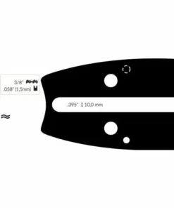 ADAPTABLE Guide Chaine Tronçonneuse Topso 45cm 3/8 .058 (1,5mm).