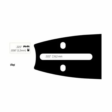 ADAPTABLE Guide Chaine Tronçonneuse Tanaka 38cm .325 .058 (1,5mm). 3 ADAPTABLE Guide Chaine Tronçonneuse Tanaka 38cm .325 .058 (1,5mm).