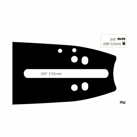 ADAPTABLE Guide Chaine Tronçonneuse Solo 40cm 3/8 .058 (1,5mm). 3 ADAPTABLE Guide Chaine Tronçonneuse Solo 40cm 3/8 .058 (1,5mm).