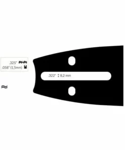 ADAPTABLE Guide Chaine Tronçonneuse Shindaiwa / Sdk / Iseki 38cm .325 .058 (1,5mm).