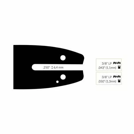 ADAPTABLE Guide Chaine Tronçonneuse Partner 35cm 3/8 Lp .050 (1,3mm). 3 ADAPTABLE Guide Chaine Tronçonneuse Partner 35cm 3/8 Lp .050 (1,3mm).