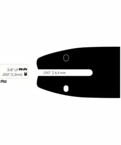 ADAPTABLE Guide Chaine Tronçonneuse Husqvarna 35cm 3/8 Lp .050(1,3mm).