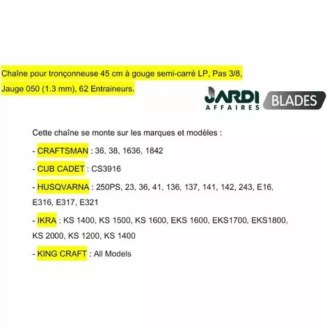 JARDIAFFAIRES Chaine Professionnelle Demi-ronde Oregon 91PX062E 3/8LP 1,3mm 62E 4 JARDIAFFAIRES Chaine Professionnelle Demi-ronde Oregon 91PX062E 3/8LP 1,3mm 62E – Image 2