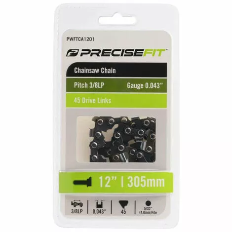 Chaîne De Tronçonneuse Universelle PRECISEFIT 30 Cm - 1,1mm - 45 Maillons PWFTCA1201 3 Chaîne De Tronçonneuse Universelle PRECISEFIT 30 Cm - 1,1mm - 45 Maillons PWFTCA1201