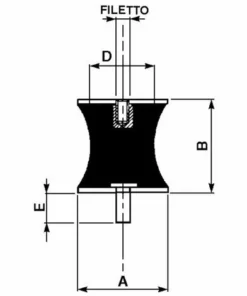 LEM SELECT Silent Bloc Male X Femelle Ø40X30 M8 (Lot De 2) -Tronçonneuse et accessoire Soldes 2022 14032602 2