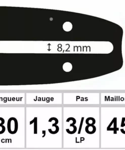 UNIVERSEL Guide OZAKI 30 Cm 3/8LP 1,3 Mm