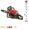 Tronçonneuse Thermique 50,8 Cm3 Guide 45 Cm Anti Vibration LEA LE32508-45A - Rouge -Tronçonneuse et accessoire Soldes 2022 14936890 1