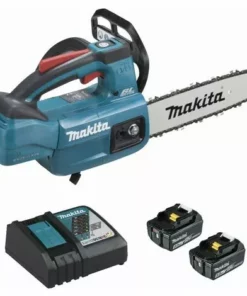 Tronçonneuse D'élagage 18 V Li-Ion 5 Ah 25 Cm MAKITA - 2 Batteries Et Chargeur - DUC254RT2