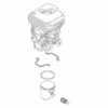 HUSQVARNA GROUP Cylindre Piston Tronçonneuse Husqvarna -Tronçonneuse et accessoire Soldes 2022 15381258 1
