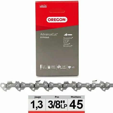 Chaine Tronçonneuse Oregon 91PX045E 3/8LP 050 45 Dents 3 Chaine Tronçonneuse Oregon 91PX045E 3/8LP 050 45 Dents