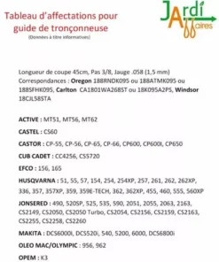 JARDIAFFAIRES Combo Guide 45cm + 4 Chaines Pro 3/8 1.5mm = Oregon 188VXLHZ095 + 73-68E -Tronçonneuse et accessoire Soldes 2022 1687495 3