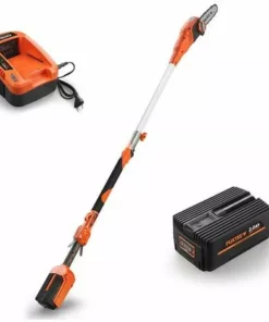 Élagueuse à Batterie Sur Perche 40 V FUXTEC E608D – Set Avec Batterie Et Chargeur