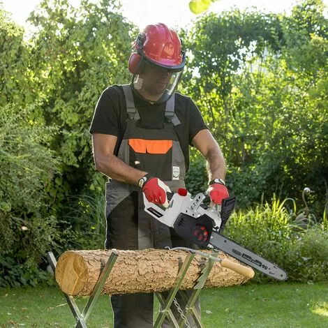 Tronçonneuse 40V (2x20V) X-Performer XPTRO40LI-2B - Double Sécurité - Graissage Auto + 2 Batteries 2 Ah - Chargeur 4 Tronçonneuse 40V (2x20V) X-Performer XPTRO40LI-2B - Double Sécurité - Graissage Auto + 2 Batteries 2 Ah - Chargeur – Image 3