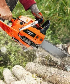 OOBEST Tronçonneuse Thermique 52 Cm3, 3 CV, Guide 45 Cm, 2 Chaînes -Tronçonneuse et accessoire Soldes 2022 20415042 5