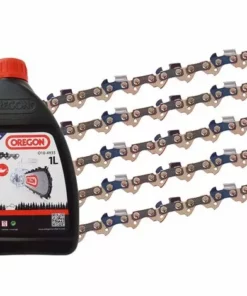 5 X Chaîne De Scie Gardexxpour Budget Bks 402 + 1l D'huile De Chaîne