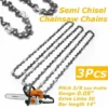 ZEBRAA 3pcs Chaine De Tronconneuse Pour Barre De Scie à Chaine 3/8LP 0.05 Pour Stihl MS170 MS171 MS180 MS181 Outils De Jardin -Tronçonneuse et accessoire Soldes 2022 23962800 1