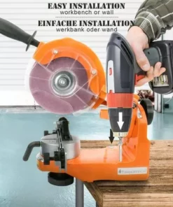 ECOMSOF Affûteuse De Chaîne De Tronçonneuse Outil D'Affûtage Électrique 2300 W 2 Meules Affûteur 3000 Tr/min Meules : 3,2 Mm Et 4,7 Mm -Tronçonneuse et accessoire Soldes 2022 25124730 3