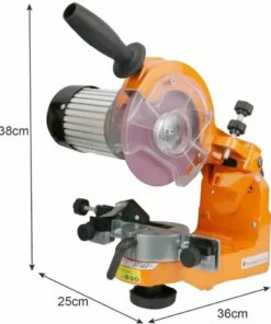 ECOMSOF Affûteuse De Chaîne De Tronçonneuse Outil D'Affûtage Électrique 2300 W 2 Meules Affûteur 3000 Tr/min Meules : 3,2 Mm Et 4,7 Mm -Tronçonneuse et accessoire Soldes 2022 25124730 4