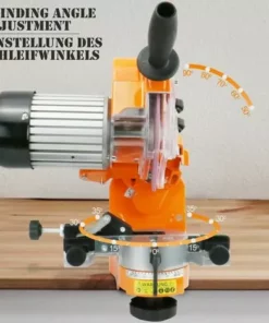 ECOMSOF Affûteuse De Chaîne De Tronçonneuse Outil D'Affûtage Électrique 2300 W 2 Meules Affûteur 3000 Tr/min Meules : 3,2 Mm Et 4,7 Mm -Tronçonneuse et accessoire Soldes 2022 25124730 5