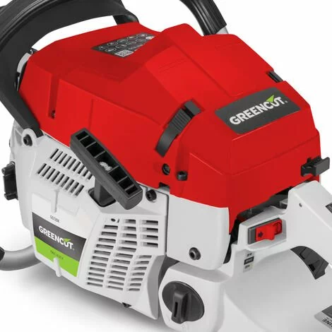 Tronçonneuse Moteur à Essence 2 Temps 72cc 4,2cv, épée De 24 Pouces. épée Dentelée, Guidon Ergonomique - Greencut GS720X 7 Tronçonneuse Moteur à Essence 2 Temps 72cc 4,2cv, épée De 24 Pouces. épée Dentelée, Guidon Ergonomique - Greencut GS720X – Image 5