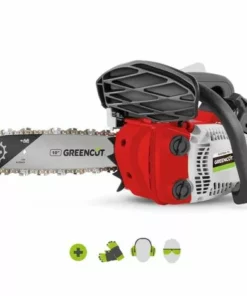 Tronconneuse Moteur à Essence 2 Temps 25cc 1,4cv, épée De 10 Pouces, 40 Dents, Guidon Ergonomique, Harnais D'épaule - Greencut GS250X-10