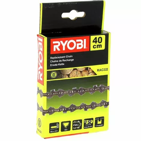 Chaine 40cm 16" 56 Maillons Pour Tronconneuse Ryobi 3 Chaine 40cm 16" 56 Maillons Pour Tronconneuse Ryobi
