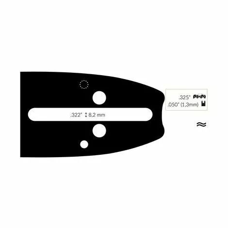 ADAPTABLE Guide Chaine Tronçonneuse Castor 40cm .325 .050 (1,3mm). 3 ADAPTABLE Guide Chaine Tronçonneuse Castor 40cm .325 .050 (1,3mm).