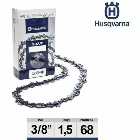 HUSQVARNA GROUP Chaîne Tronçonneuse Husqvarna 3/8 058 68 Dents 3 HUSQVARNA GROUP Chaîne Tronçonneuse Husqvarna 3/8 058 68 Dents