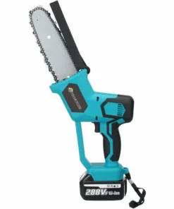 ZEBRAA Scie à Chaine Sans Fil électrique 1500W 288V 2 Batteries Bleu