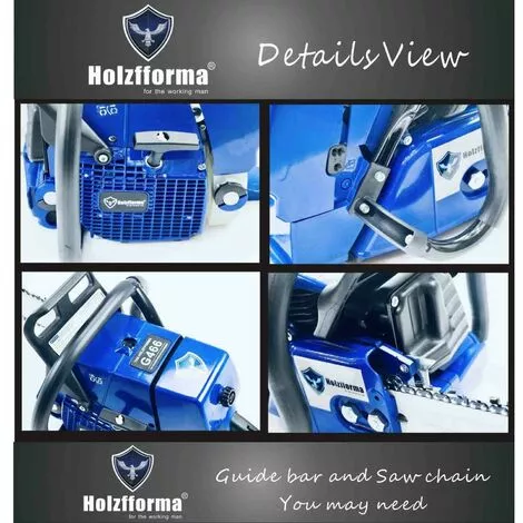 HOLZFFORMA Tronçonneuse Thermique G466 77cc Guide 60cm De Coupe 5 HOLZFFORMA Tronçonneuse Thermique G466 77cc Guide 60cm De Coupe – Image 3