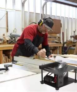 HAPPYSHOPPING Scie Atable Multifonction Domestique Mini Scie Electrique Machine De Decoupe Multifonction Alimentation A7 Vitesses Profondeur De Coupe Maximale De 35 Mm Sans Regle De Poussee Standard Europeen, Kit D'accessoires Superieur - Kit D'accessoires Superieur -Tronçonneuse et accessoire Soldes 2022 29591984 3