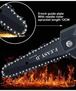 BRIDAY Mini Scie à Chaîne électrique 36V 12.7CM, Mini Tronçonneuse à Main électrique Avec 1 Batteries, 1 Charge -Tronçonneuse et accessoire Soldes 2022 29680237 3