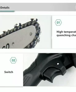 HAPPYSHOPPING Tronçonneuse Portable Sans Fil Avec Chargeur Et 2 Batteries Vert EU -Tronçonneuse et accessoire Soldes 2022 29684151 2