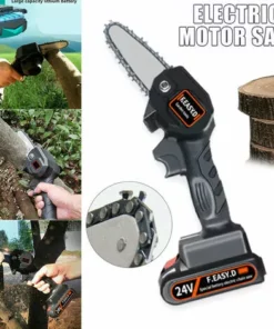 HAPPYSHOPPING Tronçonneuse Portable Sans Fil Avec Chargeur Et 2 Batteries Vert EU -Tronçonneuse et accessoire Soldes 2022 29684151 5