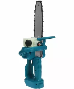 AUGIENB Tron?onneuse élagueuse Sans Fil 18V 8" Scie à Chaine Scie à B?che électrique Bleu (sans Batterie) -Tronçonneuse et accessoire Soldes 2022 29884881 3