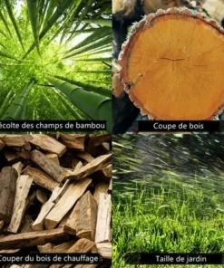 ASUPERMALL 21V Scie D'élagage électrique Portable Et Rechargeable Avec 2 Batteries, Petite Tron?onneuse Pour Fendre Le Bois, Branche De Verger De Jardin -Tronçonneuse et accessoire Soldes 2022 29980126 4