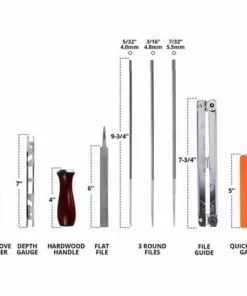 MALLOMNE 1 Jeu De Scie �� Cha?ne Pour Scie �� Cha?ne Kit D'aff?tage De Lime De Tron?onneuse -Tronçonneuse et accessoire Soldes 2022 30077696 5