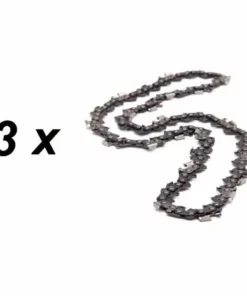 TIMBERPRO Lot De 3 Chaines 72 Maillons Pour Guide 18 Pouces (45 Cm) Tronçonneuse Thermique