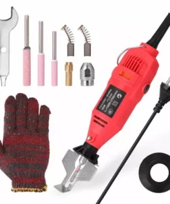 ASUPERMALL Affûteuse De Chaîne De Tronçonneuse électrique Mini Portable Moulin électrique Die Grinder Outil De Meulage Utilitaire, Rouge