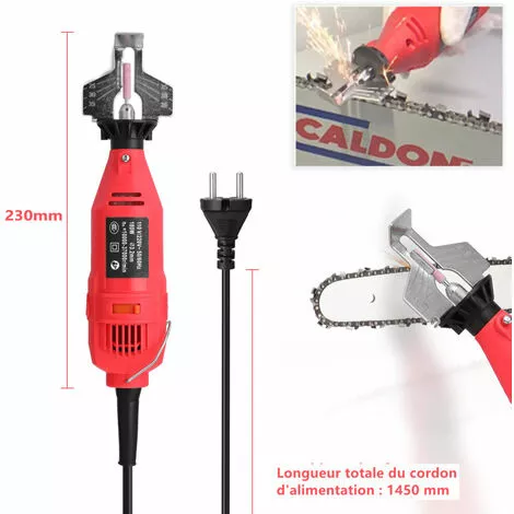 ASUPERMALL Affûteuse De Chaîne De Tronçonneuse électrique Mini Portable Moulin électrique Die Grinder Outil De Meulage Utilitaire, Rouge 7 ASUPERMALL Affûteuse De Chaîne De Tronçonneuse électrique Mini Portable Moulin électrique Die Grinder Outil De Meulage Utilitaire, Rouge – Image 5