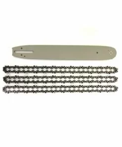 NEMURA Guide Pour Stihl 45cm + 3 Chaînes De Tronçonneuse - 74 Entraineurs - Pas 325 - Jauge 0.63 (1.6mm)