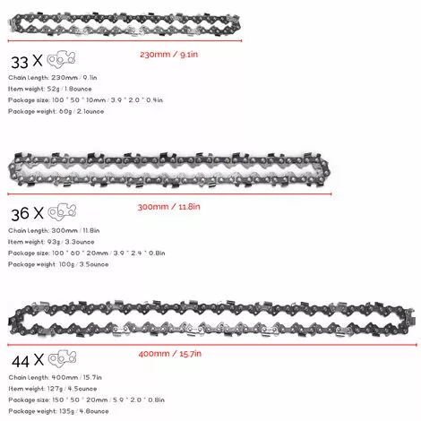 HAPPYSHOPPING Accessoires De Scie A Chaine Electrique Remplacement De Chaine De Scie A Chaine Electrique, Mini Chaine En Acier De 8 Pouces - Mini Chaine En Acier De 8 Pouces 5 HAPPYSHOPPING Accessoires De Scie A Chaine Electrique Remplacement De Chaine De Scie A Chaine Electrique, Mini Chaine En Acier De 8 Pouces - Mini Chaine En Acier De 8 Pouces – Image 3