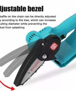 HAPPYSHOPPING Scie Sabre 24V, Scie Electrique Au Lithium, Moteur Brosse, Petite Scie Electrique Rechargeable, Mini Scie A Chaine Electrique, Une Charge, Une Charge, Norme Europeenne 220V, Bleu - Bleu -Tronçonneuse et accessoire Soldes 2022 31937613 5