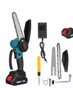 ZEBRAA Scie à Chaine électrique Tronconneuse à Bois Sans Fil 88V Avec 1 Batterie 2500mAh