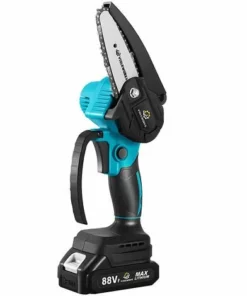 VIOLEWORKS Scie à Chaine 4" Tronconneuse à Batterie élagueuse électrique Sans Fil 18V 1200W 1 Batterie Tronconneuse électrique Avec Affichage 6000 MAh -Tronçonneuse et accessoire Soldes 2022 32833736 3